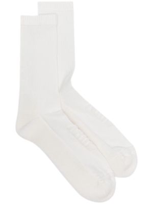 Autry logo-patch ankle socks - White