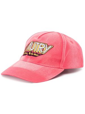 Autry logo-patch cotton cap - Pink