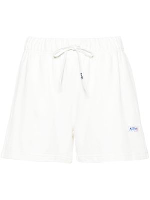 Autry logo-patch jersey shorts - White