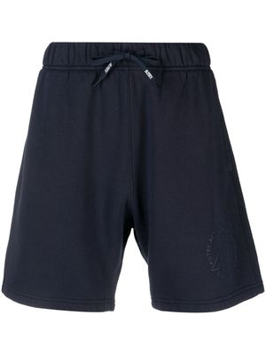 Autry logo-print cotton shorts - Blue