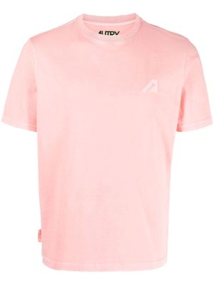 Autry logo-print cotton T-shirt - Pink
