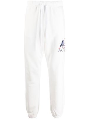 Autry logo-print cotton track-pants - White