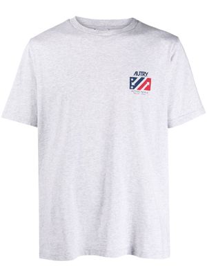 Autry logo-print detail T-shirt - Grey