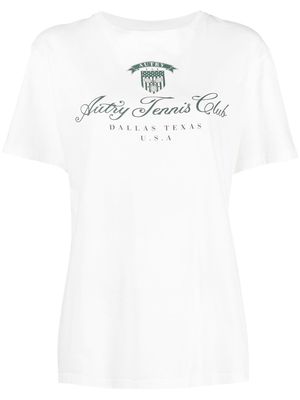 Autry logo-print detail T-shirt - White