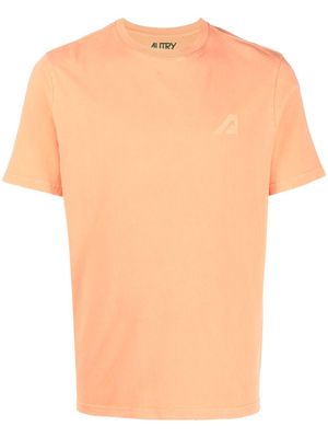 Autry logo-print round-neck T-shirt - Orange