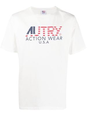 Autry logo-print short-sleeve T-shirt - White