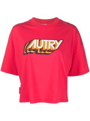 Autry logo-print short-sleeved T-shirt - Pink