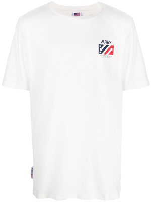 Autry logo-print short-sleeved T-shirt - White