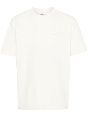 Autry Main logo-patch cotton T-shirt - White