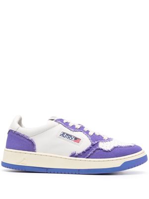 Autry Medalist frayed low-top sneakers - White