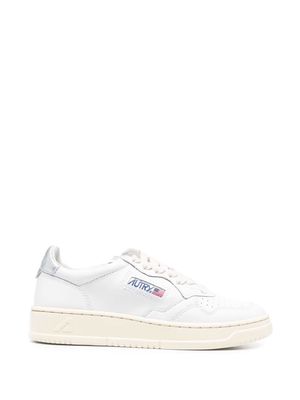 Autry Medalist lace-up leather sneakers - White