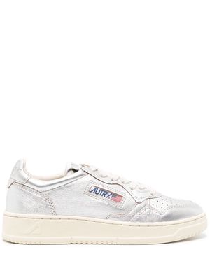 Autry Medalist leather sneakers - Silver