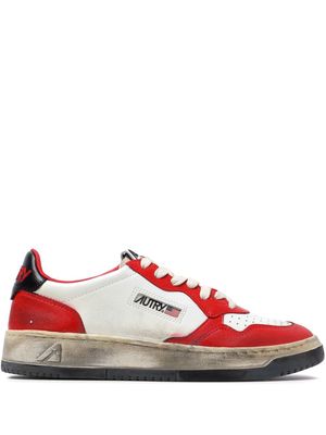 Autry Medalist Super Vintage leather sneakers - Red