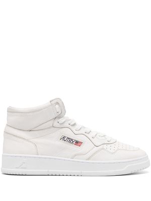 Autry Medallist high-top leather sneakers - White