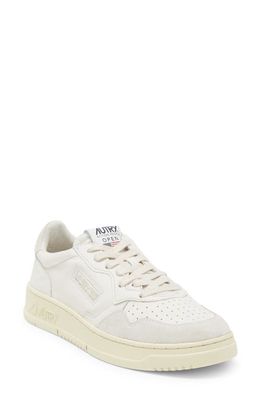 AUTRY Open Low Sneaker in White Leather