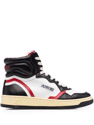 Autry panelled high-top sneakers - White