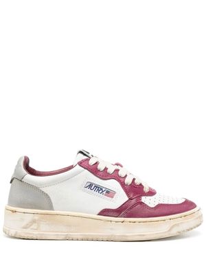 Autry panelled low-top sneakers - Purple