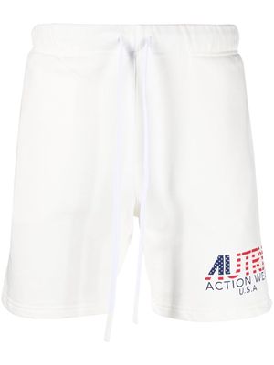Autry Shima logo-print track shorts - White