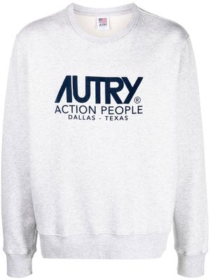Autry Swim logo-print sweatshirt - Grey