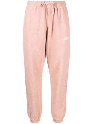 Autry tapered-leg cotton trousers - Pink