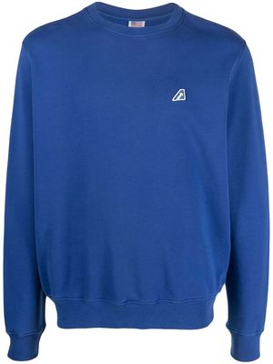 Autry Tennis logo-patch cotton sweatshirt - Blue