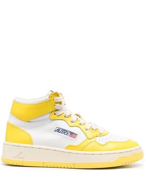 Autry two-tone high-top sneakers - Yellow