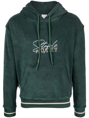 Autry x Jeff Staple logo-embroidered hoodie - Green