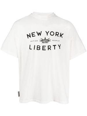 Autry x Liberty logo-print T-shirt - White