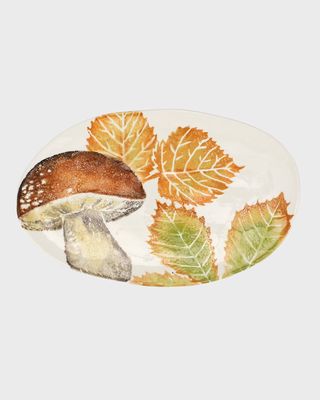 Auttuno Mushroom Small Oval Platter