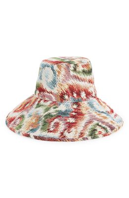 Autumn Adeigbo Blurred Print Bucket Hat in Woven Blurred
