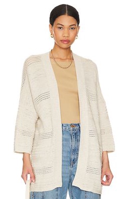 Autumn Cashmere Beach Duster in Beige