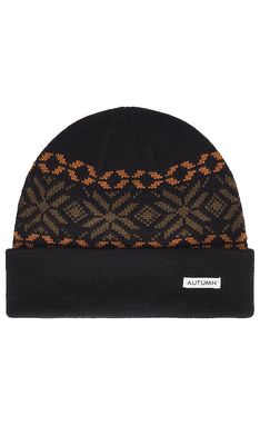 Autumn Headwear Roots Select Fit Beanie in Black.