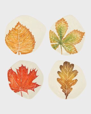 Autunno Assorted Salad Plates, Set of 4
