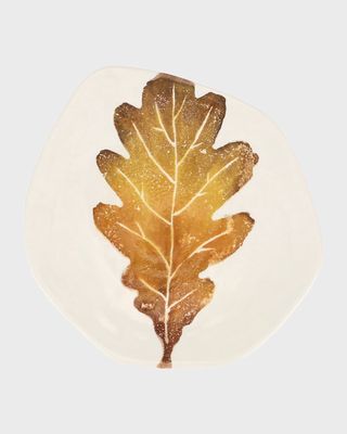 Autunno White Oak Leaf Salad Plate
