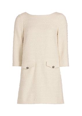 Auxane Cotton-Blend Tweed Minidress