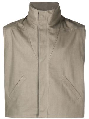AV Vattev high-neck cotton vest - Neutrals