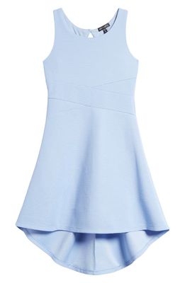 Ava & Yelly Kids' High-Low Party Dress in Blue