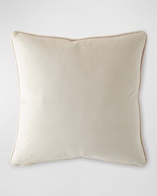 Ava Pleated Velvet Pillow, 20" Square