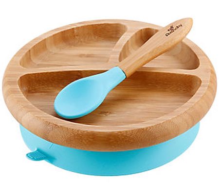 Avanchy Bamboo Baby Plate and Spoon