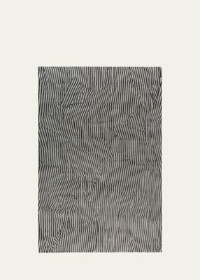 Avant Graphite Hand-Knotted Rug, 6' x 9'