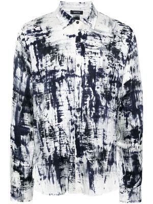 Avant Toi abstract-print shirt - Neutrals