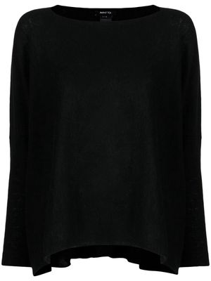 Avant Toi boat-neck cashmere jumper - Black