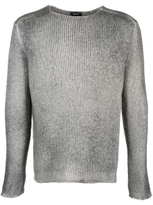 Avant Toi crew-neck chunky-knit jumper - Grey