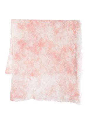 Avant Toi distressed-effect cashmere scarf - Pink