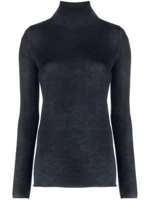 Avant Toi fine-knit roll neck sweater - Blue