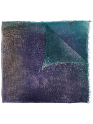 Avant Toi frayed-edge cashmere scarf - Purple
