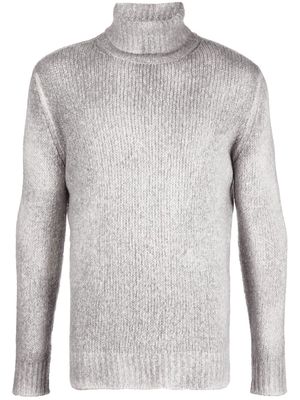 Avant Toi intarsia-knit turtleneck sweater - Grey