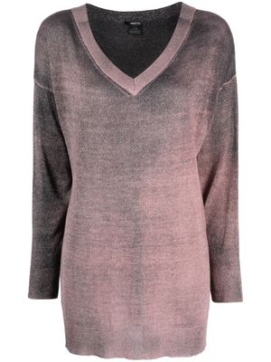 Avant Toi long-sleeve knitted cardigan - Pink