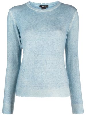 Avant Toi long-sleeve knitted jumper - Blue