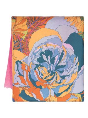 Avant Toi peonies-print foulard scarf - Pink